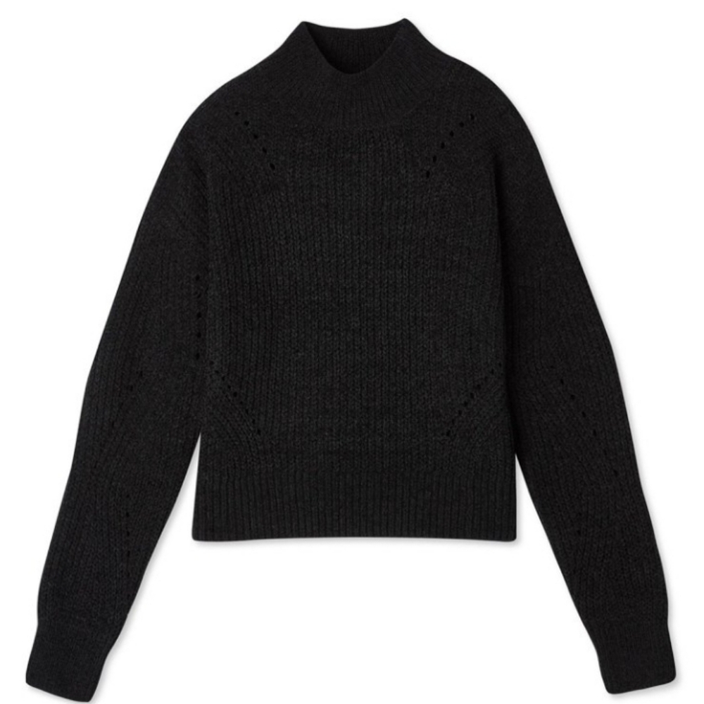 No Bounderies Woman's Mock Neckline Sweater Size L NWT